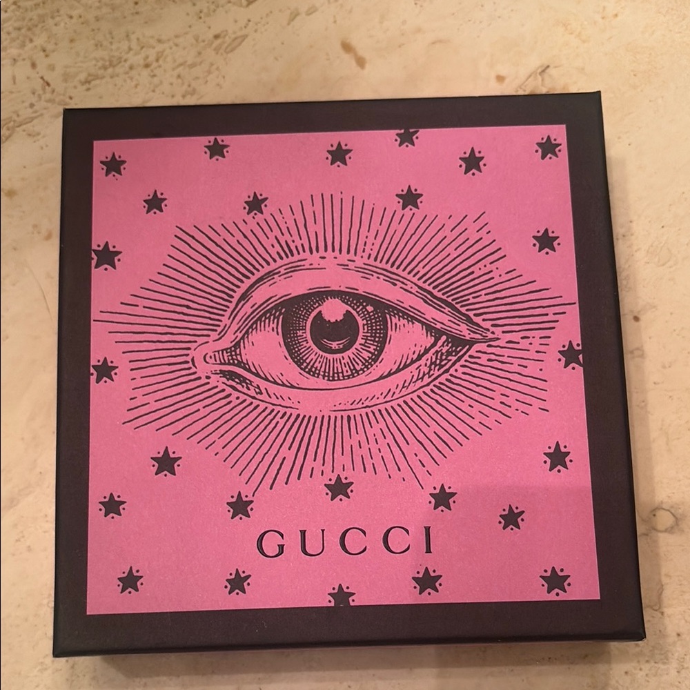 Gucci Pink Box with Eye and Star Design